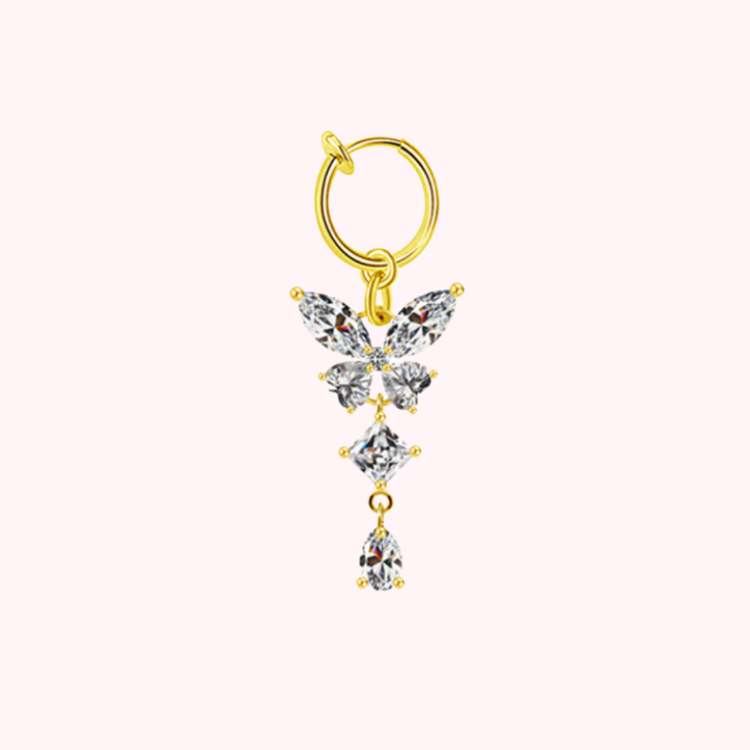 Non-Piercing Butterfly Belly Clip