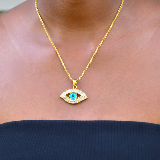 Iced Eye Necklace