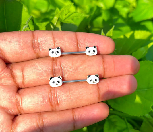 Panda Panda Panda Nipple Rings