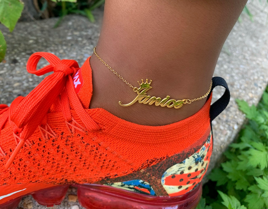 Name Plate Anklet